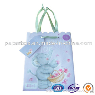 Gift Paper Bag with Hang Tag